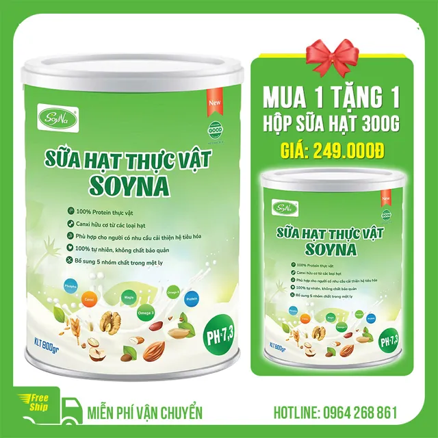 Sữa hạt thực dưỡng Soyna 800g