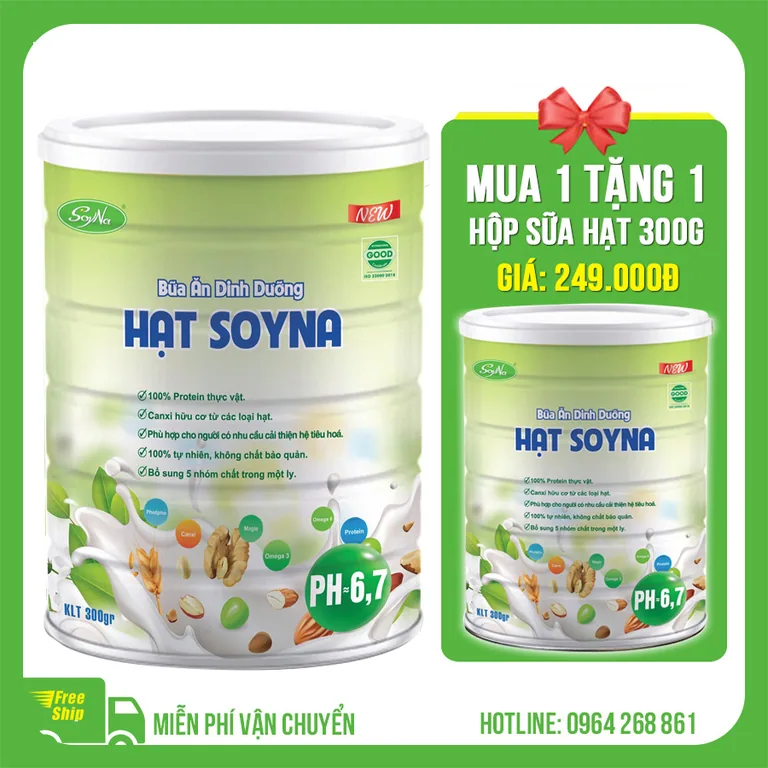 Bữa Ăn Dinh Dưỡng Hạt Soyna 800g