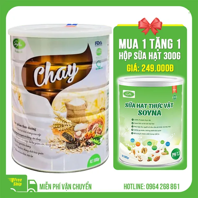 Sữa thực vật chay Soyna 800g