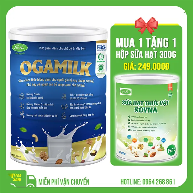 Sữa hạt Ogamilk Soyna 800g