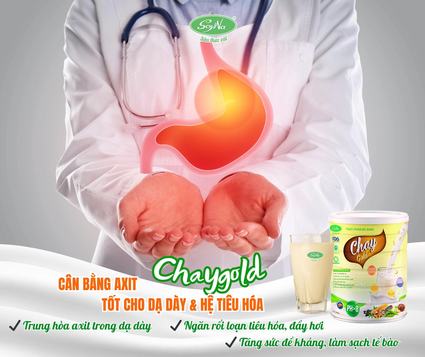 Hướng dẫn sử dụng Bữa Ăn Dinh Dưỡng Chay Gold Soyna