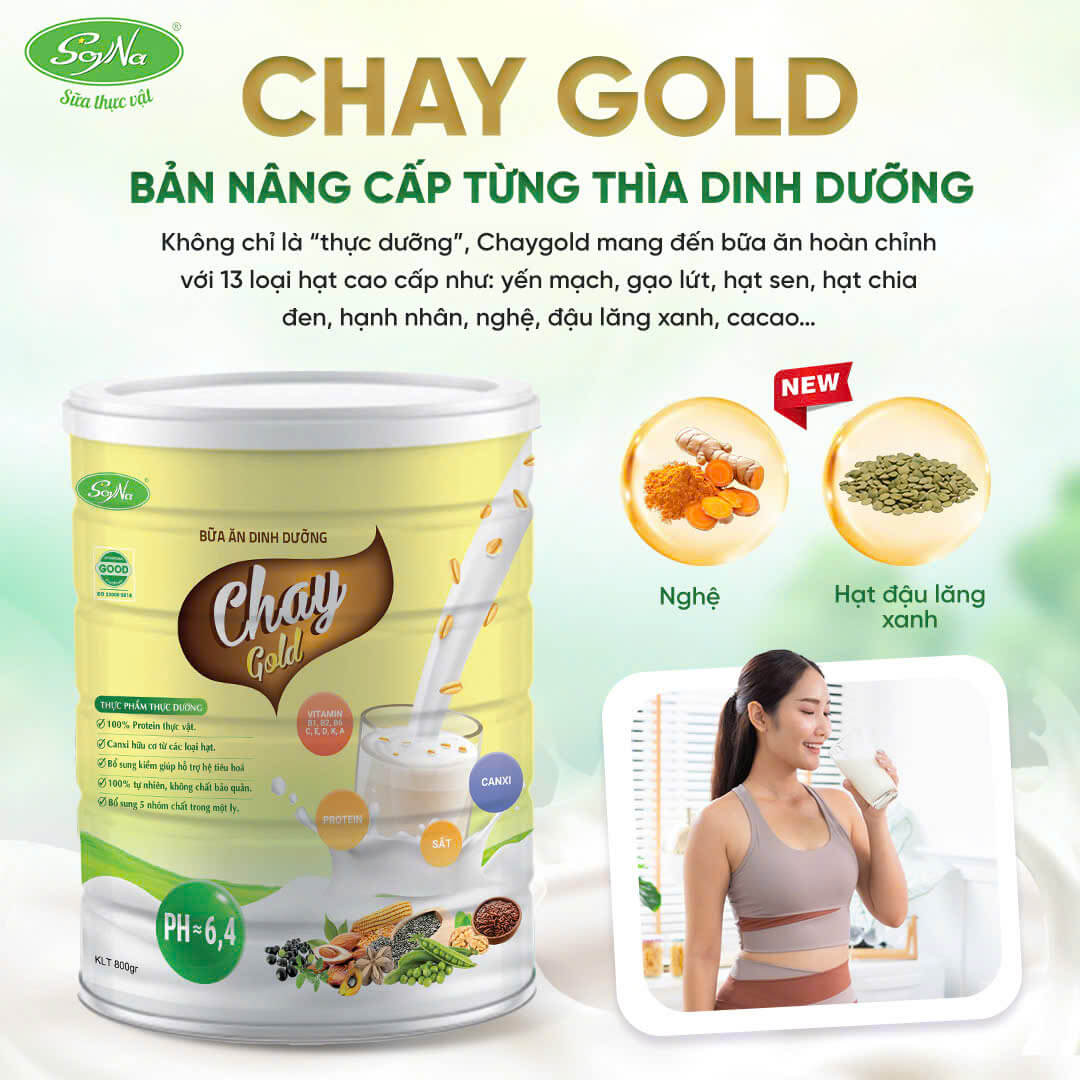 Thành phần chính của Bữa Ăn Dinh Dưỡng Chay Gold Soyna