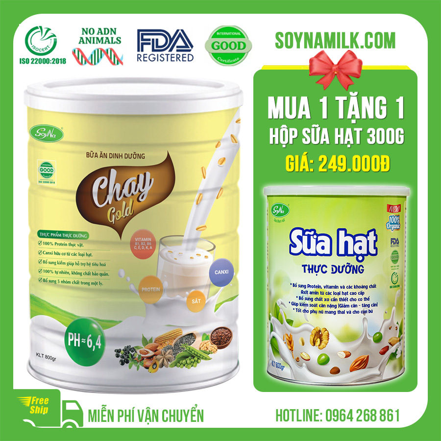 Bữa Ăn Dinh Dưỡng Chay Gold Soyna 800g