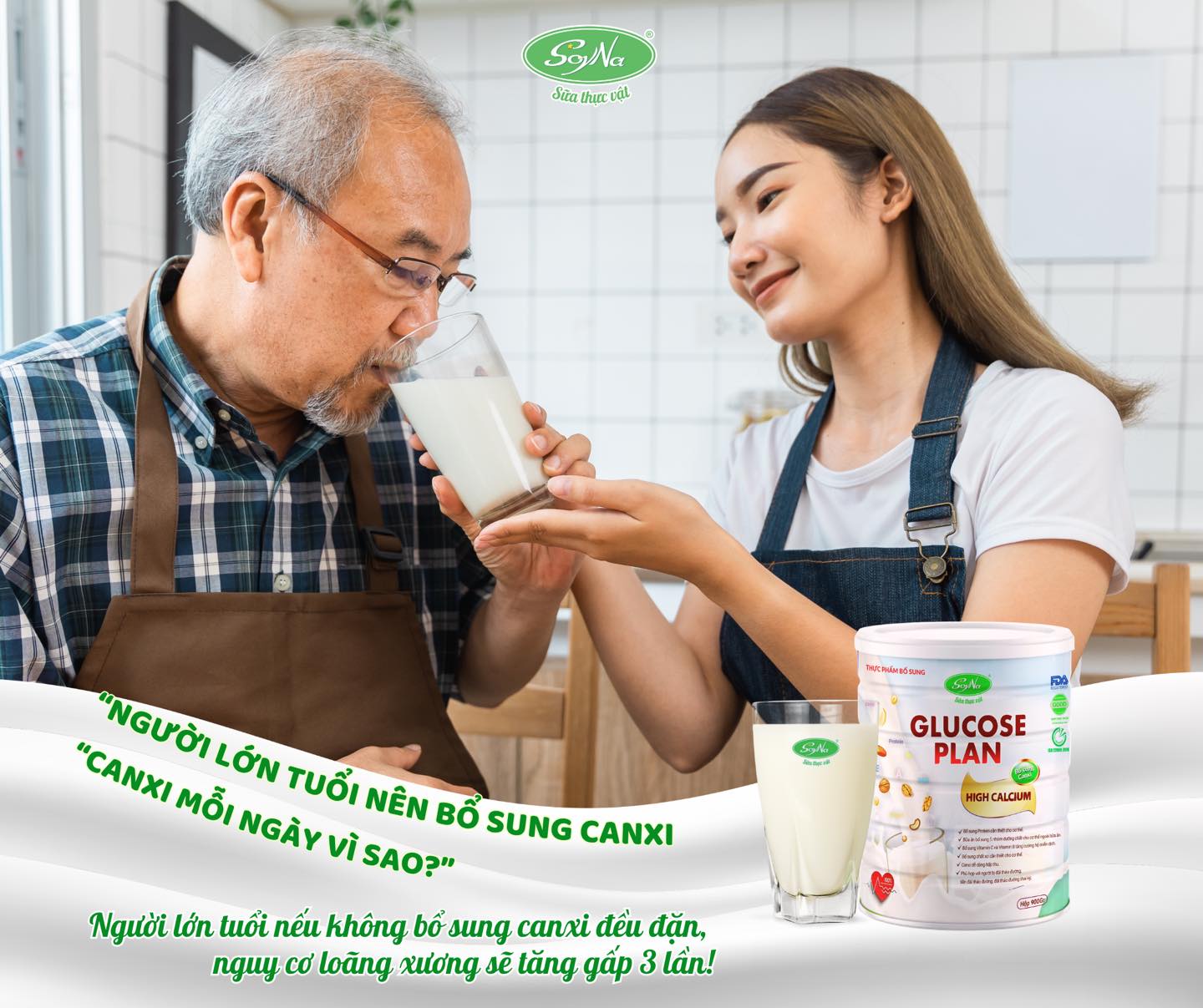 Bữa Ăn Dinh Dưỡng Glucose Plan Hight Canxi Soyna