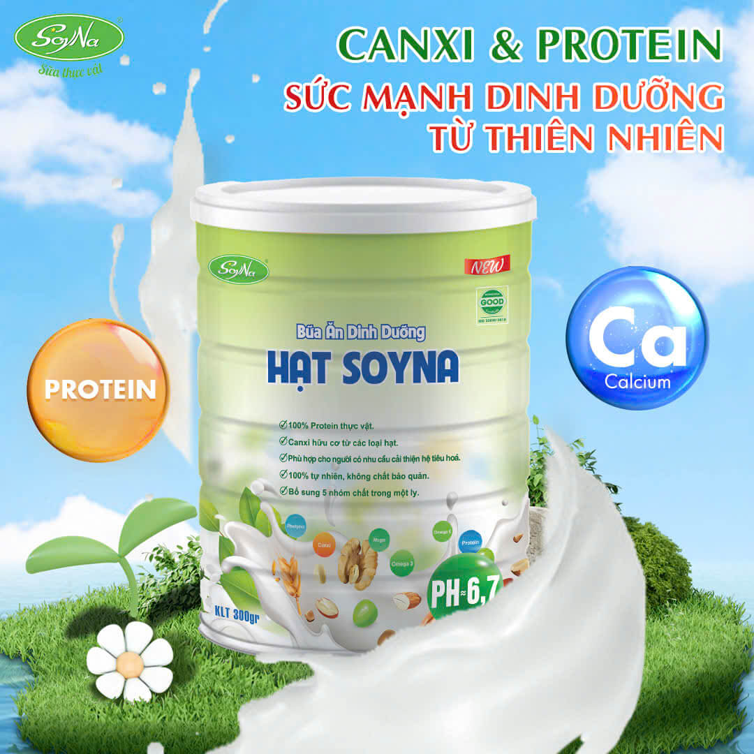 Thành phần chính của Bữa Ăn Dinh Dưỡng Hạt Soyna