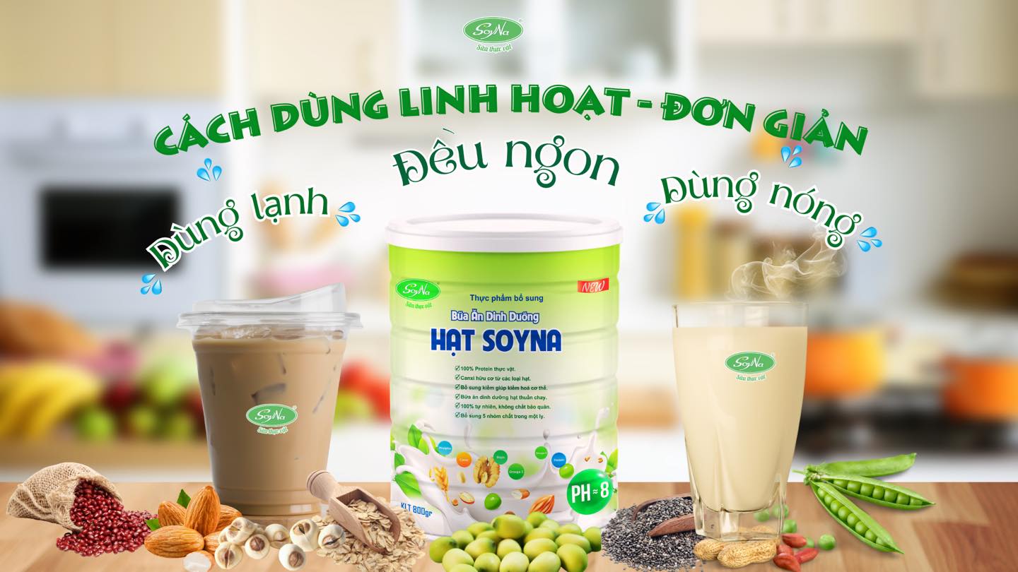 Hướng dẫn sử dụng Bữa Ăn Dinh Dưỡng Hạt Soyna