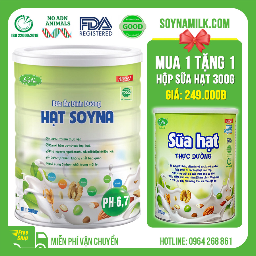 Bữa Ăn Dinh Dưỡng Hạt Soyna 800g