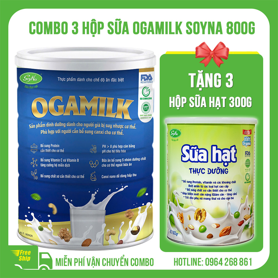 sữa hạt Ogamilk Soyna 800g