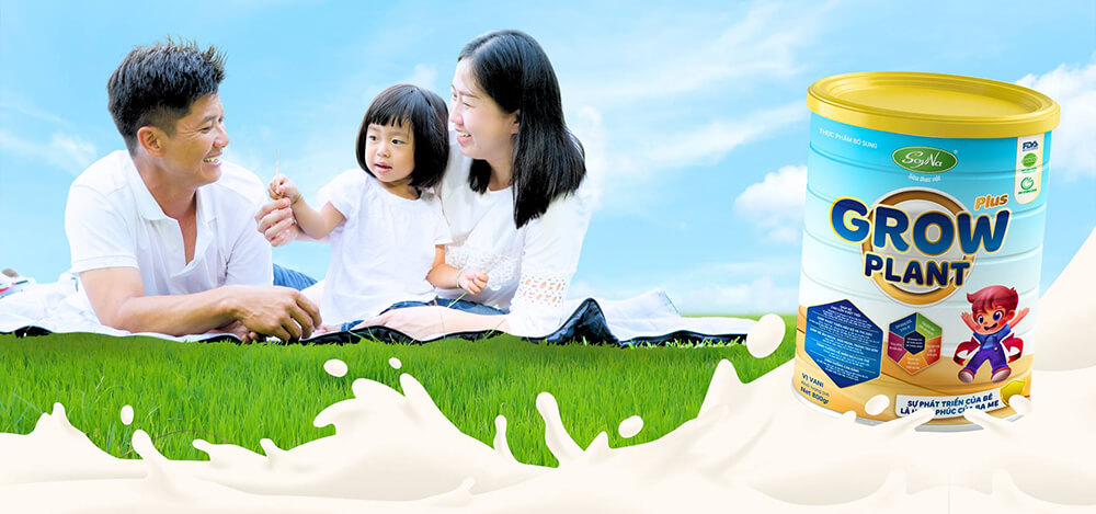 Sữa thực vật Grow Milk Plant Soyna 800g dành cho trẻ em